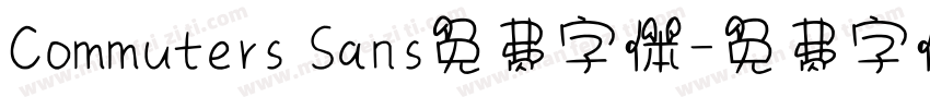 Commuters Sans免费字体字体转换